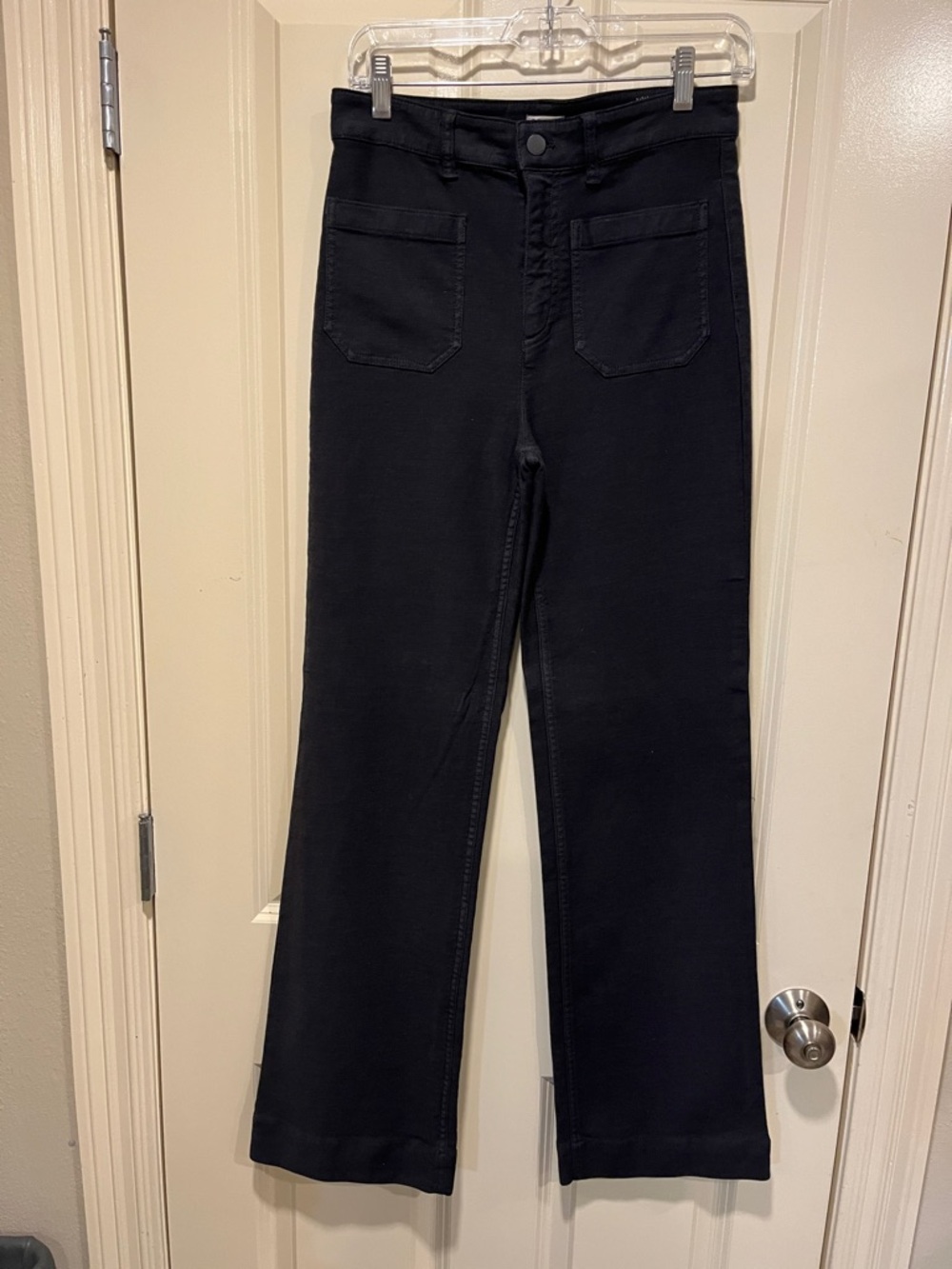 Faherty Stretch Terry Patch Pocket Pant - Washed Black